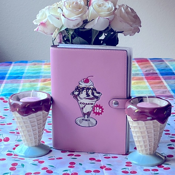 🍨🍒🍨 COACH NOTEBOOK WITH BOARDWALK GRAPHIC 🍨🍒🍨 NWT 🍨🍒🍨 - Picture 4 of 16